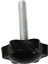 Adet M6 x 30MM Erkek Dişli 32MM Yıldız Başlı Sıkma Topuzu Siyah (Yurt Dışından) 4