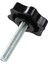Adet M6 x 30MM Erkek Dişli 32MM Yıldız Başlı Sıkma Topuzu Siyah (Yurt Dışından) 5