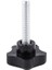 4x M8 x 40MM Vidalar Yıldız Başlı Kanat Vida Kelepçe Topuzu Kolu Siyah (Yurt Dışından) 5