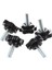 Flyeer 5 Adet M6 x 15MM Erkek Konu 25MM Altıgen Şekilli Kafa Sıkma Topuzu Siyah (Yurt Dışından) 5