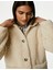 Relaxed Fit Kapüşonlu Borg Ceket 2