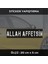 Allah Affetsin Sticker 2 Adet - Araba Motosiklet Atv Cam Dolap Tablet Uyumlu Etiket Yapıştırma 1