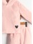 Çocuk Kapüşonlu Mickey Mouse Etiket Detaylı Peluş Sweatshirt ve Peluş Pantolon 2'li Alt Üst Takım 2