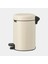 Çöp Kutusu 3 Litre Newicon Pedallı Mat Bej 149887 2