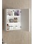 Çiğdem 55 cm Beyaz Mdf Aynalı Asma Banyo Üst Dolabı 3