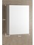 Çiğdem 55 cm Beyaz Mdf Aynalı Asma Banyo Üst Dolabı 4