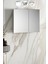 Çiğdem 80 cm Beyaz Mdf Aynalı Asma Banyo Üst Dolabı 1