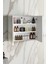 Çiğdem 80 cm Beyaz Mdf Aynalı Asma Banyo Üst Dolabı 3