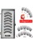 SF09-5 4 Çift 5 Mıknatıslar 3D Manyetik Yanlış Eyelashes El Yapımı Yapay Sahte Cils Cımbız ile Manyetik Doğal Vizon Kirpikler (Yurt Dışından) 1