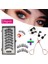 SF09-5 4 Çift 5 Mıknatıslar 3D Manyetik Yanlış Eyelashes El Yapımı Yapay Sahte Cils Cımbız ile Manyetik Doğal Vizon Kirpikler (Yurt Dışından) 5