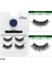 MT081BU3 Manyetik Yanlış Kirpik Çok Renkli Manyetik Eyeliner Seti El Yapımı Hiçbir Tutkal Hipoalerjenik 3D Sahte Kirpik Mat Renk Eyeliner (Yurt Dışından) 1