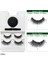 MT081BU3 Manyetik Yanlış Kirpik Çok Renkli Manyetik Eyeliner Seti El Yapımı Hiçbir Tutkal Hipoalerjenik 3D Sahte Kirpik Mat Renk Eyeliner (Yurt Dışından) 2