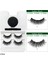 MT081BU3 Manyetik Yanlış Kirpik Çok Renkli Manyetik Eyeliner Seti El Yapımı Hiçbir Tutkal Hipoalerjenik 3D Sahte Kirpik Mat Renk Eyeliner (Yurt Dışından) 3