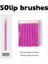 FUSHIA-50PCS Tek Kullanımlık Makyaj Dudak Fırçası Ruj Parlatıcı Değnekler Aplikatör Makyaj Dudak Fırçaları Taşınabilir Uzatma Kozmetik Güzellik Aracı (Yurt Dışından) 1
