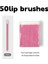 FUSHIA-50PCS Tek Kullanımlık Makyaj Dudak Fırçası Ruj Parlatıcı Değnekler Aplikatör Makyaj Dudak Fırçaları Taşınabilir Uzatma Kozmetik Güzellik Aracı (Yurt Dışından) 2