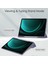 Samsung Galaxy Tab S9 Fe Plus Şeffaf Kılıf Kalem Yuvası Tablet Üç Katlı Stand Kapağı (Yurt Dışından) 2