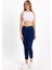 Toparlayıcı Kumaş Yüksek Bel Mavi Skinny Jean 1