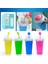 Roseo Smoothies Kupası Dondurma Makinesi Hızlı Dondurulmuş Silikon Sıkma Fincan Dıy Milkshake Şişe Slushy Maker Şişe Bardak Yaz Soğutma Fincan (Yurt Dışından) 5