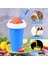 Sarı 350 ml Silikon Hızlı Dondurulmuş Dondurma Makinesi Sıkma Fincan Diy Ev Yapımı Hızlı Soğutma Sihirli Slush Bardak Milkshake Şişesi Smoothie Yapımcıları (Yurt Dışından) 4