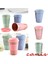 Mavi 201-300ML Yeniden Kullanılabilir Bambu Elyaf Ecoffee Fincanları Çevre Dostu Seyahat Kahve Kupaları 12OZ 14OZ (Yurt Dışından) 3
