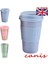 Mavi 201-300ML Yeniden Kullanılabilir Bambu Elyaf Ecoffee Fincanları Çevre Dostu Seyahat Kahve Kupaları 12OZ 14OZ (Yurt Dışından) 5