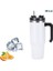Beyaz 501-600ML 20OZ 30OZ Bardak Paslanmaz Çelik Kupa Vakum Yalıtımlı Kahve Buz Kulplu Bardak Su Şişesi Büyük Kapasiteli Seyahat Bpa Ücretsiz (Yurt Dışından) 1