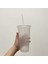 5 Adet Temizle 700 ml 16 Oz/24 Oz 5 Adet/takım Yeniden Kullanılabilir Bardak Plastik Bardak Kapaklı Şeffaf Saman Bardak Kahve Kupa Kahve Dükkanı Drinkware Noel Hediyesi (Yurt Dışından) 3