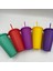 Açık Mor L Saman Kapaklı Bardak Yeniden Kullanılabilir Içme Tumbler Pp Noel Şenlikli Düz Renk Içme Drinkware Ev Için (Yurt Dışından) 2