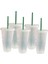 1 Adet 710 ml Logolu 700 ml Yeniden Kullanılabilir Renk Değişimi Flaş Parlak Kahve Fincanları Plastik Tumbler Kapaklı Plastik Bardak Logolu Kahve Kupa Kahve Dükkanı Için (Yurt Dışından) 4