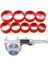 Gül Kırmızı 17 Renk 6.0cm Silikon Kaymaz Bardak Alt Kapak 60MM Isı Yalıtımı Alt Kapak Şişe Kapağı Bardak Kapağı Silikon Taban (Yurt Dışından) 5