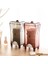 COFFEE3PCS Makyaj Kutusu Organizatör Şeffaf Standı Makyaj Temizleyici Pamuk Ped Dağıtıcı Tutucu Plastik Konteyner (Yurt Dışından) 3
