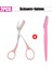 Pembe Set 1 Kaş Tıraş Bıçağı Kaş Makası Tarak Paslanmaz Çelik Plastik Jilet Yüz Epilasyon Jilet Jilet Makyaj Aracı (Yurt Dışından) 1