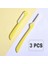Sarı 3 Adet Kadın Kaş Düzeltici Şekillendirici Yüz Usturası (Yurt Dışından) 1
