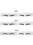 Altın 10 Adet Tek Kullanımlık Microblading Kaş Etiket Cetvel Kaş Cetvel Stencil Kaş Şablonu Kaş Kartı Makyaj Dövme Aksesuarları (Yurt Dışından) 5