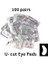 100PCS-UCUT-SILVER 50/100PAIRS Göz Pedi Kirpik Pedi Jel Yama Yama Kirpik Altına Aşılı Yanlış Kirpik Uzatma Kağıt Etiket Makyaj (Yurt Dışından) 1