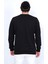 Erkek Sweatshirt 3 Iplik Kompak Kumaş Regular Siyah 5