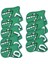 9 Adet Golf Demir Kapak Seti 5 6 7 8 9 Ap x S Golfçü Golf Kulübü Headcovers Hediye Açık Yeşil (Yurt Dışından) 2