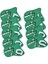 9 Adet Golf Demir Kapak Seti 5 6 7 8 9 Ap x S Golfçü Golf Kulübü Headcovers Hediye Açık Yeşil (Yurt Dışından) 5
