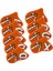 9 Adet Golf Demir Kapak Seti 5 6 7 8 9 Ap x S Golfçü Golf Kulübü Headcovers Hediye Turuncu (Yurt Dışından) 4