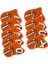 9 Adet Golf Demir Kapak Seti 5 6 7 8 9 Ap x S Golfçü Golf Kulübü Headcovers Hediye Turuncu (Yurt Dışından) 5