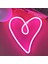 Love Heart Neon Light Valentine's Night Lights Gift,led Heart Shape Neon Signs Lamp Neon Decor For Wall,fun Light For Kids Room Decoration Powered By /usb(Pink) (Yurt Dışından) 1