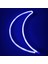 Moon Shaped Neon Signs LED Neon Light Art Decorative Lights Wall Decor For Children Baby Room Christmas Wedding Party Decoration-Blue Moon (Yurt Dışından) 1