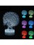 16 Color Changing Night Lamp 3D Atmosphere Bulbing Light 3D Visual Illusion LED Lamp For Kids Toy Christmas Birthday Gifts (Peacock) (Yurt Dışından) 1