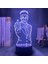 Wekity 3D Illusion Night Light Anime Character Desk Lamp USB Powered 7 Colors LED Light With Touch Switch For Kids Gift Bedroom Decor (Yurt Dışından) 1
