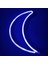 Moon Shaped Neon Signs LED Neon Light Art Decorative Lights Wall Decor For Children Baby Room Christmas Wedding Party Decoration-Blue Moon (Yurt Dışından) 2