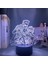 Wekity 3D Illusion Night Light Anime Character Desk Lamp USB Powered 7 Colors LED Light With Touch Switch For Kids Gift Bedroom Decor (Yurt Dışından) 1