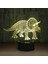 7 Color Changing Night Lamp 3D Atmosphere Bulbing Light 3D Visual Illusion LED Lamp For Kids Toy Christmas Birthday Gifts (Triceratops) (Yurt Dışından) 1