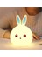 LED Kids Night Light, Cute Bunny Night Light Kids Lamp, 7 Colour Changing Portable Animal Silicone Lights, Kawaii Bedroom Bedside Decor Gift For Children Baby (Color : Blue) (Yurt Dışından) 1