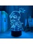 Wekity 3D Illusion Night Light Anime Character Desk Lamp USB Powered 7 Colors LED Light With Touch Switch For Kids Gift Bedroom Decor (Yurt Dışından) 1