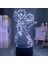 Wekity 3D Illusion Night Light Anime Character Desk Lamp USB Powered 7 Colors LED Light With Touch Switch For Kids Gift Bedroom Decor (Yurt Dışından) 1